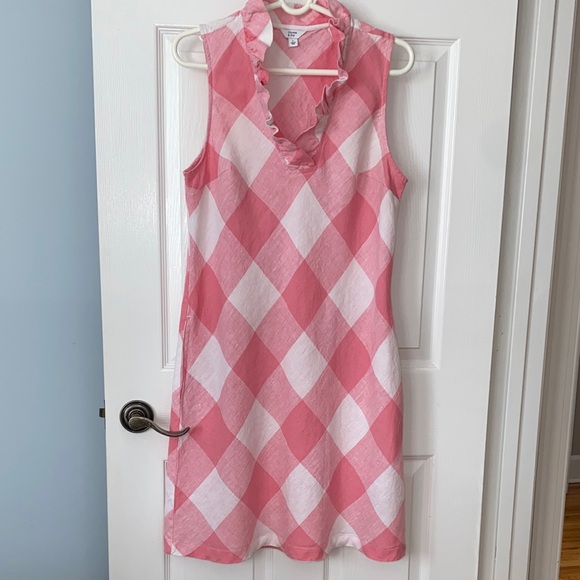 crown & ivy Dresses & Skirts - Crown & Ivy Pink and White Checkered Sun Dress